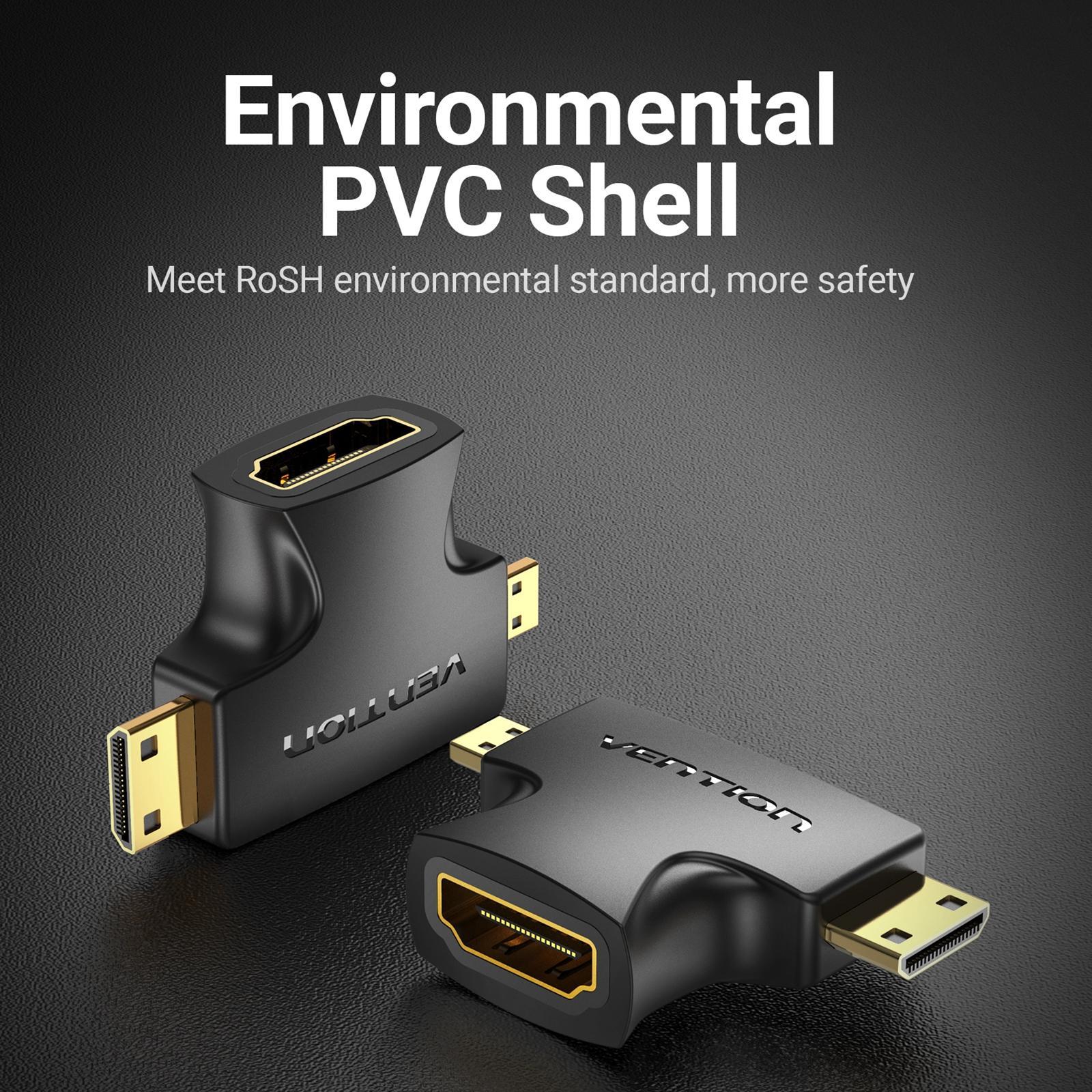 Female to Mini   Male & Micro   Male Adapter Converter