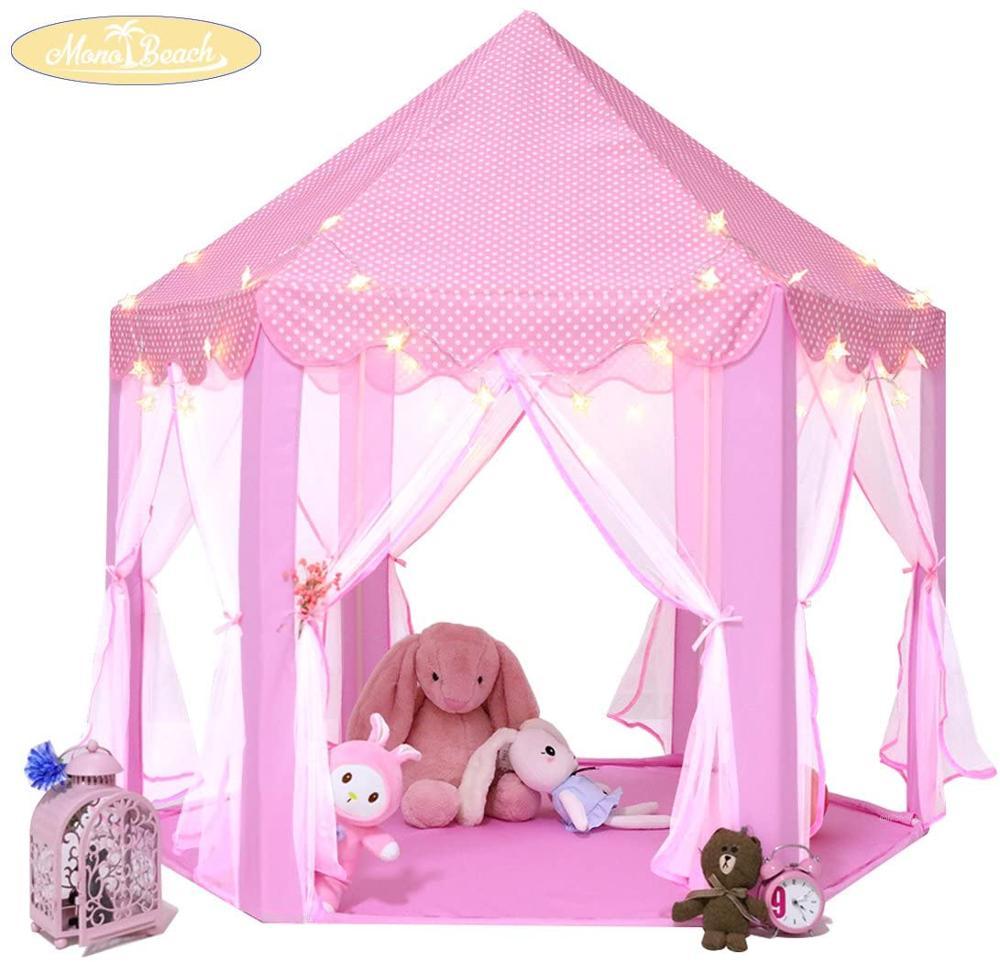 Lều Cổ Tích Kiểu Dáng Công Chúa-  Kèm Dây Đèn Led Hình Hoa Tuyết - GDHN Loại Tốt