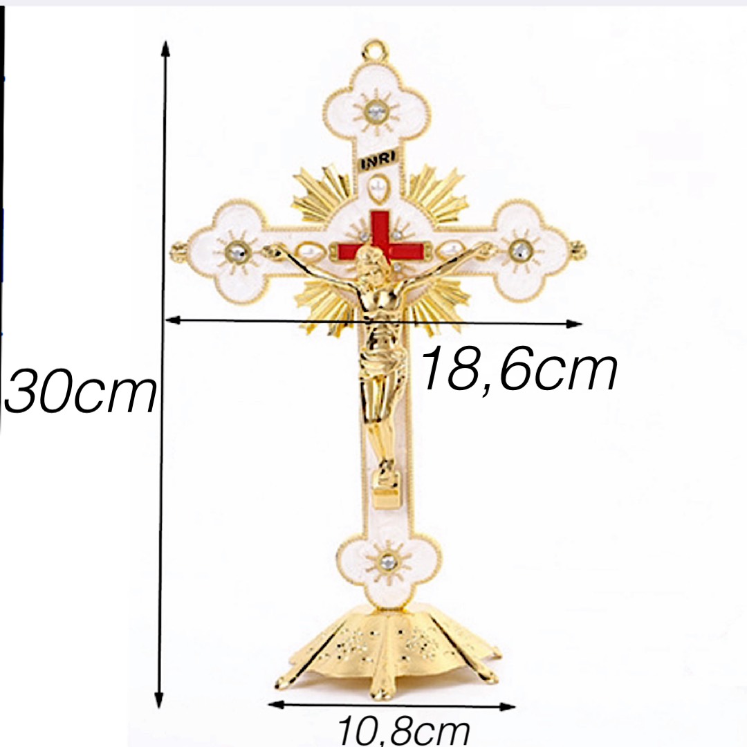 THÁNH GIÁ CHÚA JESUS - GIÊSU CÔNG GIÁO CAO 30cm ĐỂ BÀN , XE HƠI TRỪ TÀ , BÌNH AN , BAN PHƯỚC