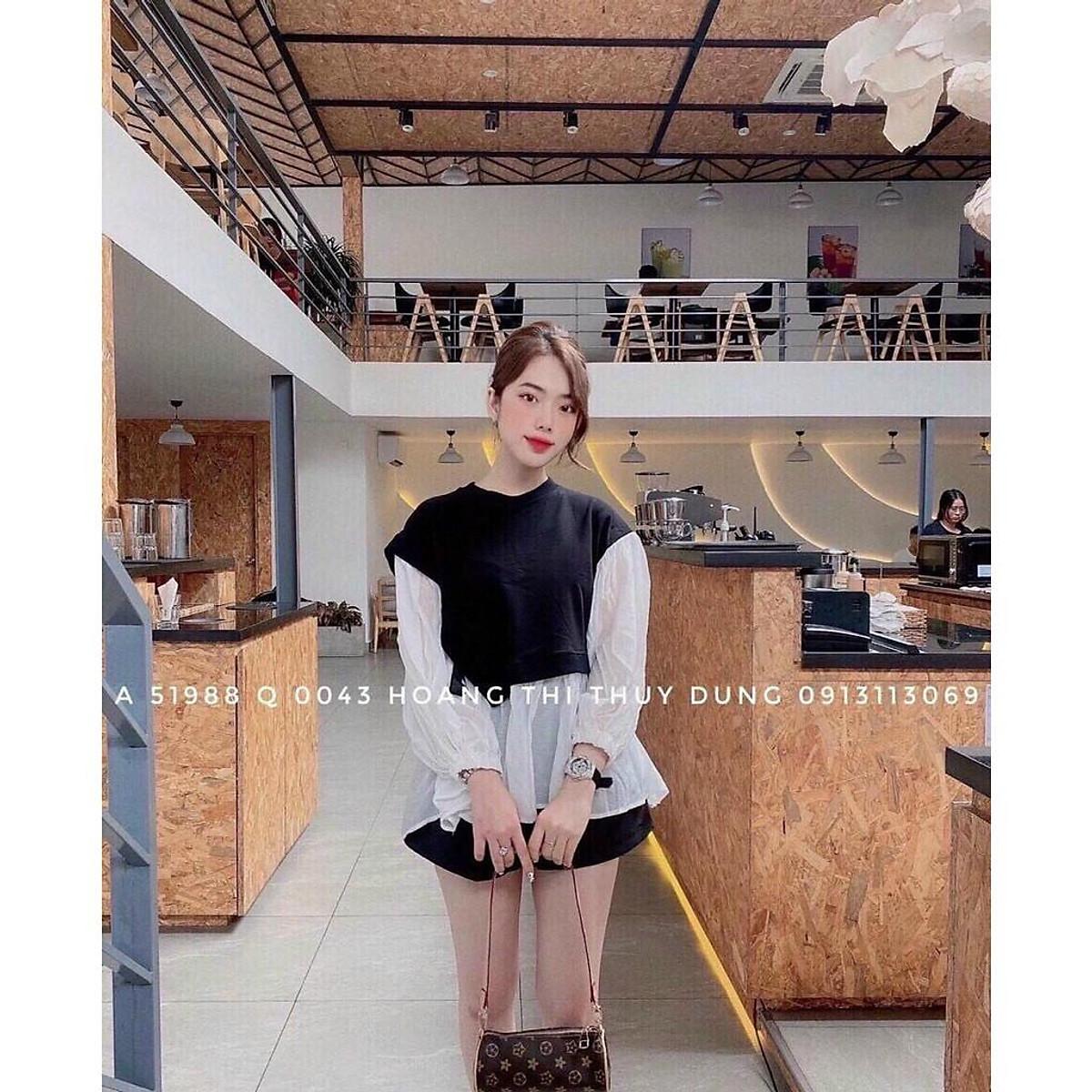 Áo thun nữ 2 màu kiểu Hàn - Áo thun kiểu nữ - Áo thun hot trend Hàn