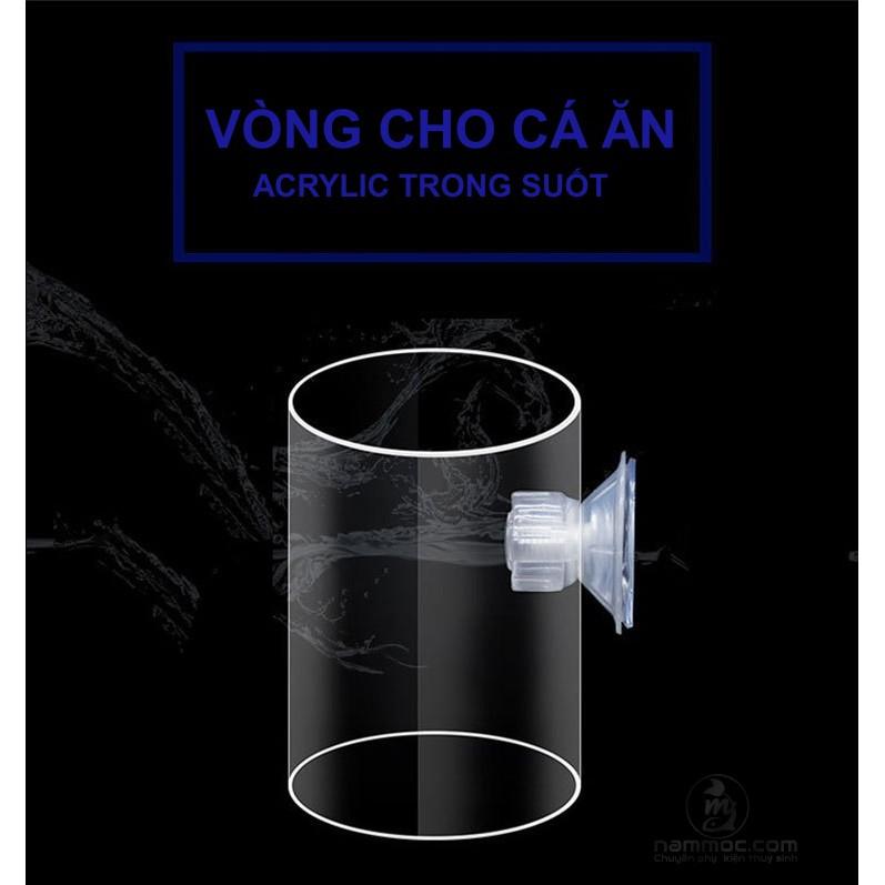 Vòng Giữ Thức Ăn Acrylic - Vòng Ăn Trong Suốt Cho Cá Cảnh