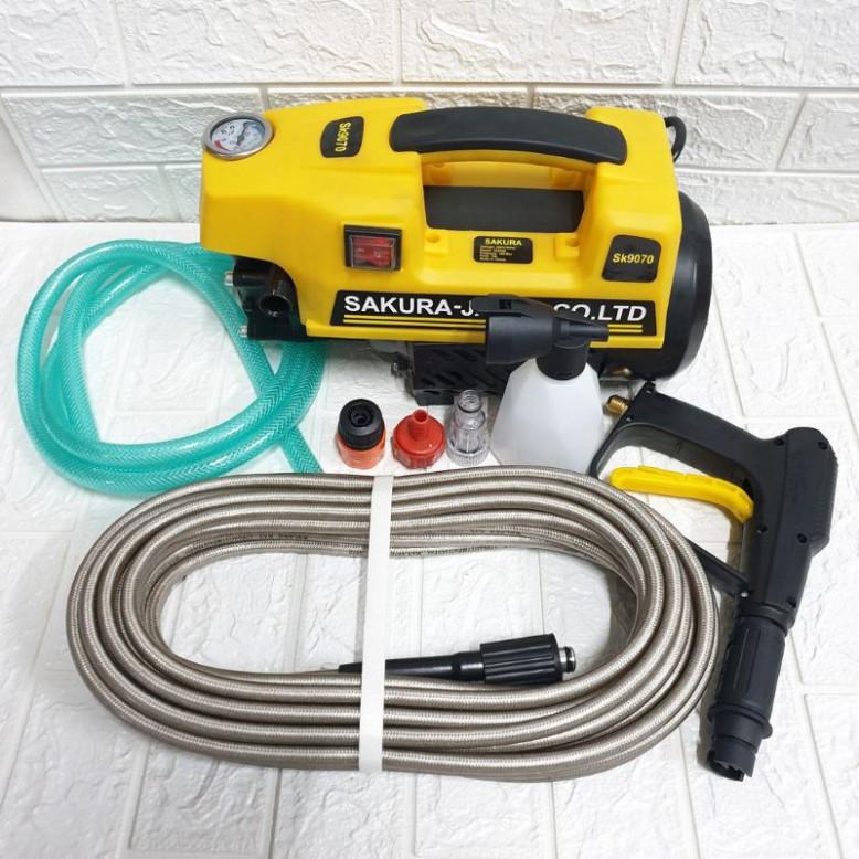 Máy rửa xe áp lực cao Sakura 2500w dây 15 mét
