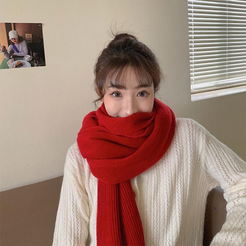 Khăn len quàng cổ, khăn choàng nữ phong cách Hàn Quốc MK04