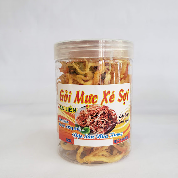 Đặc Sản Nha Trang - Mực Xé Sợi Tắc ,Seavy Hộp 500G