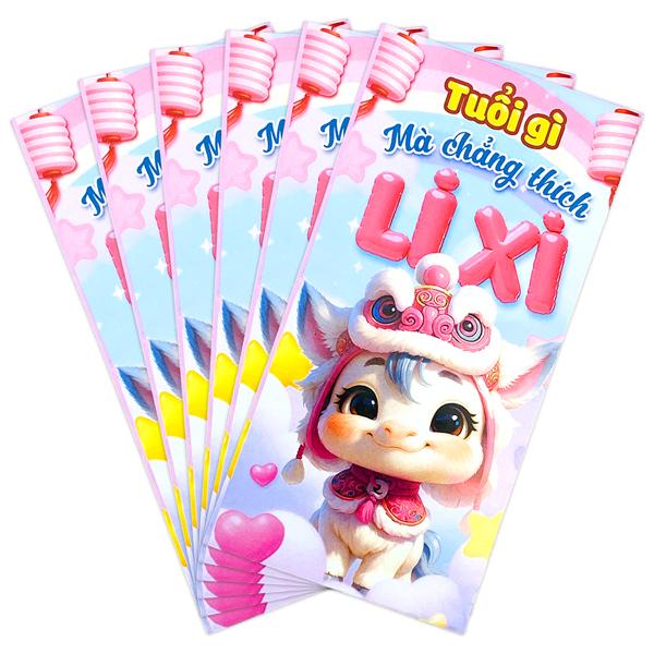 Bộ 6 Bao Lì Xì Tết Bính Ngọ 2026 - Teenage - Mẫu 49