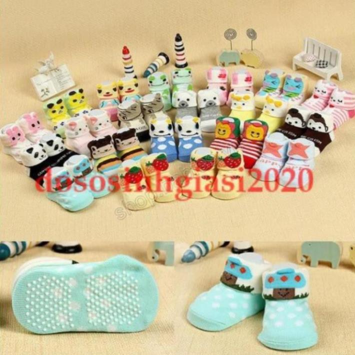 Vớ hình thú cho bé-Set 2 Đôi Tất Vớ hình thú cho Bé 0-12 Tháng