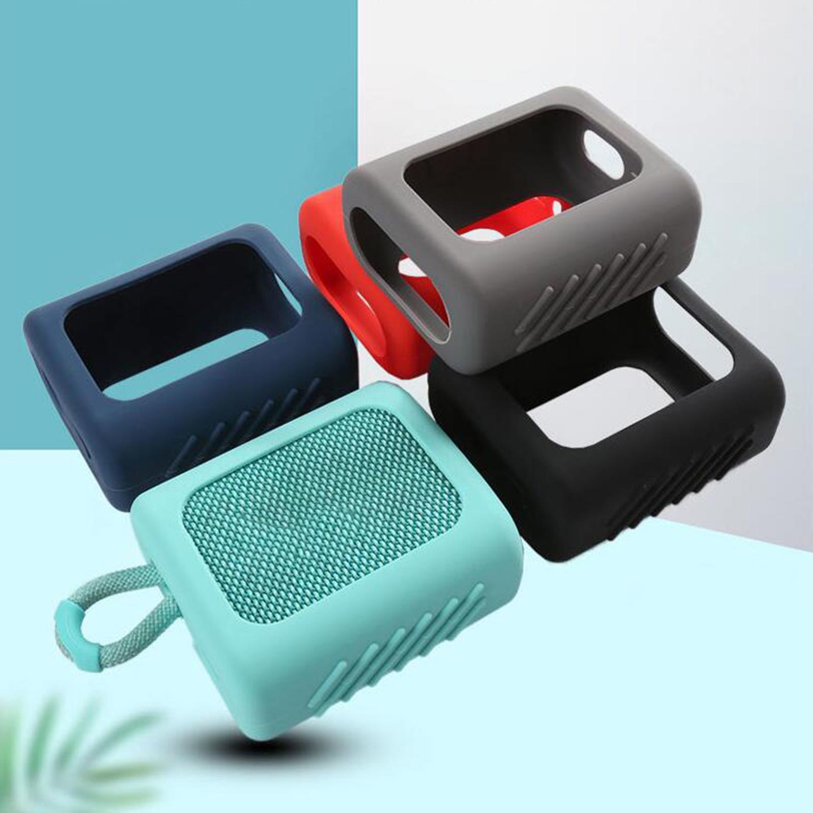 Speaker Silicone Case with Bag Hook Speaker Accessories Portable for Go3