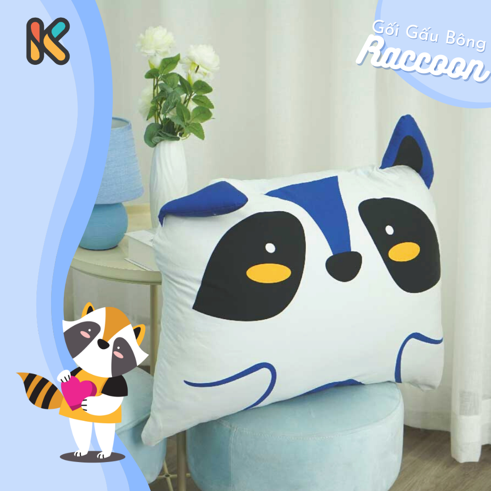 Gối Em Bé Raccoon K-Bedding