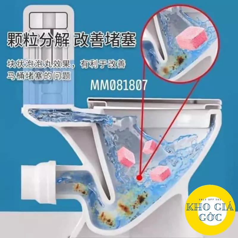 Hộp 12 Viên Sủi Thông Tắc Làm Sạch Bồn Cầu Có Hương Thơm khogiagoc