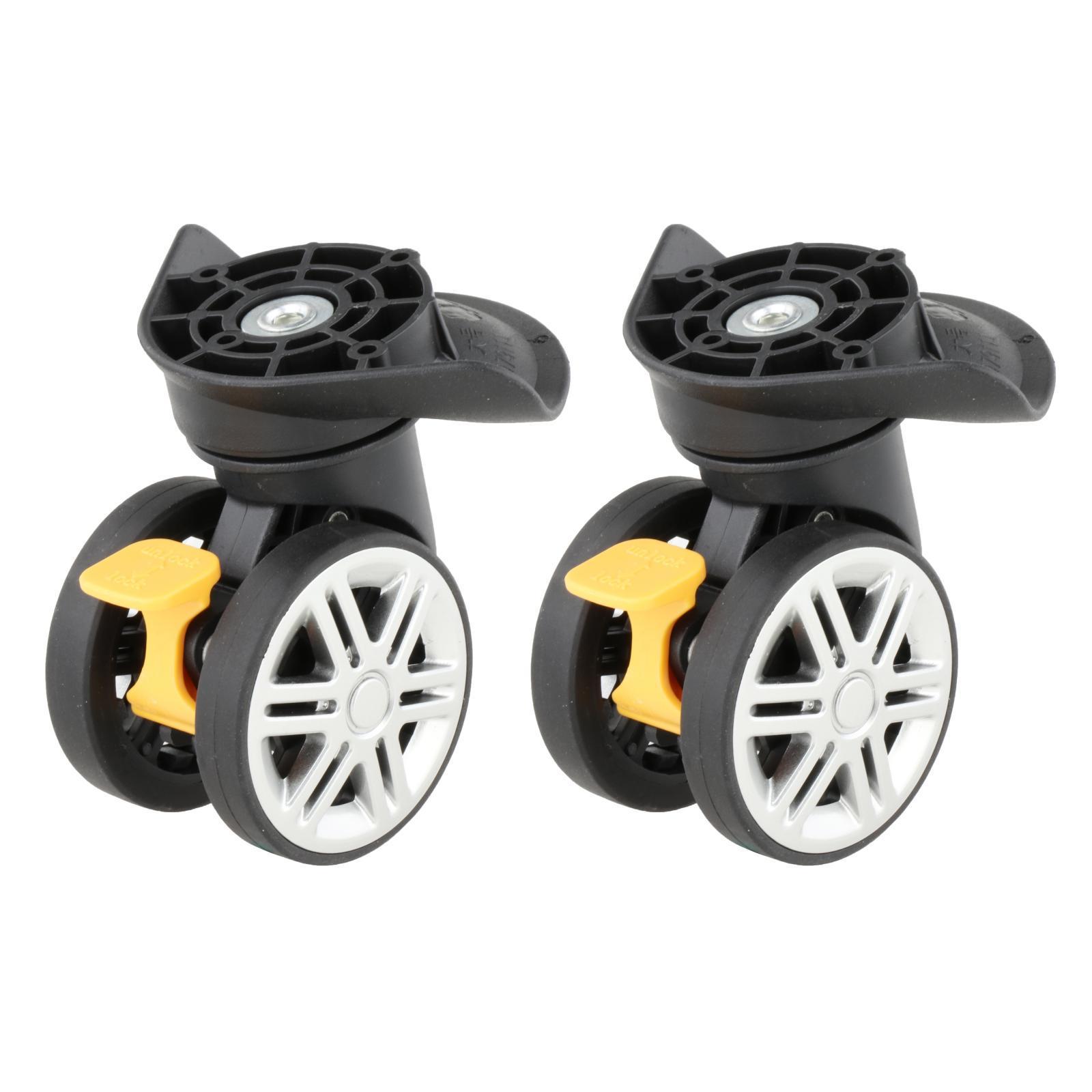2 Pieces Replacement Luggage Wheels A19 Travel Suitcase Wheels Luggage Mute Wheel for Luggage Box