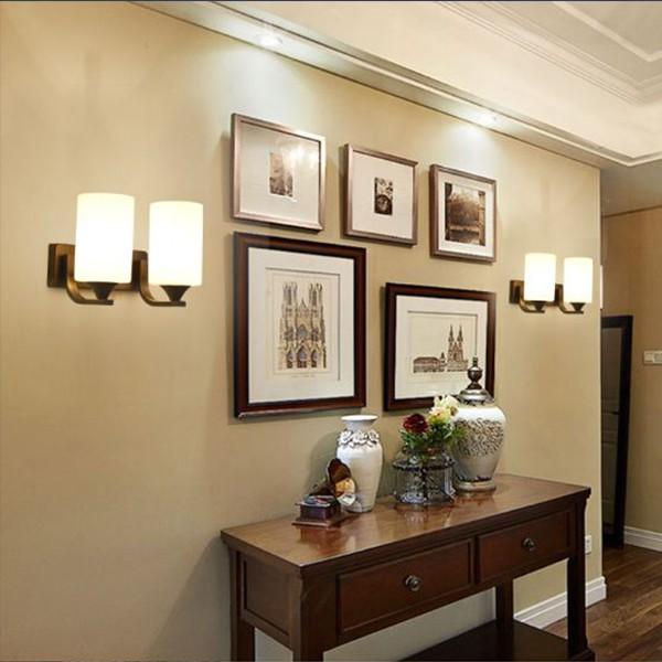 Đèn tường đôi cao cấp hiện đại trang trí cầu thang, hành lang, phòng ngủ - tặng kèm luôn 2 bóng LED