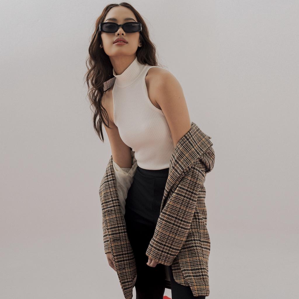 TATICHU - Áo thun cổ lọ sát nách -Turtle Neck Top