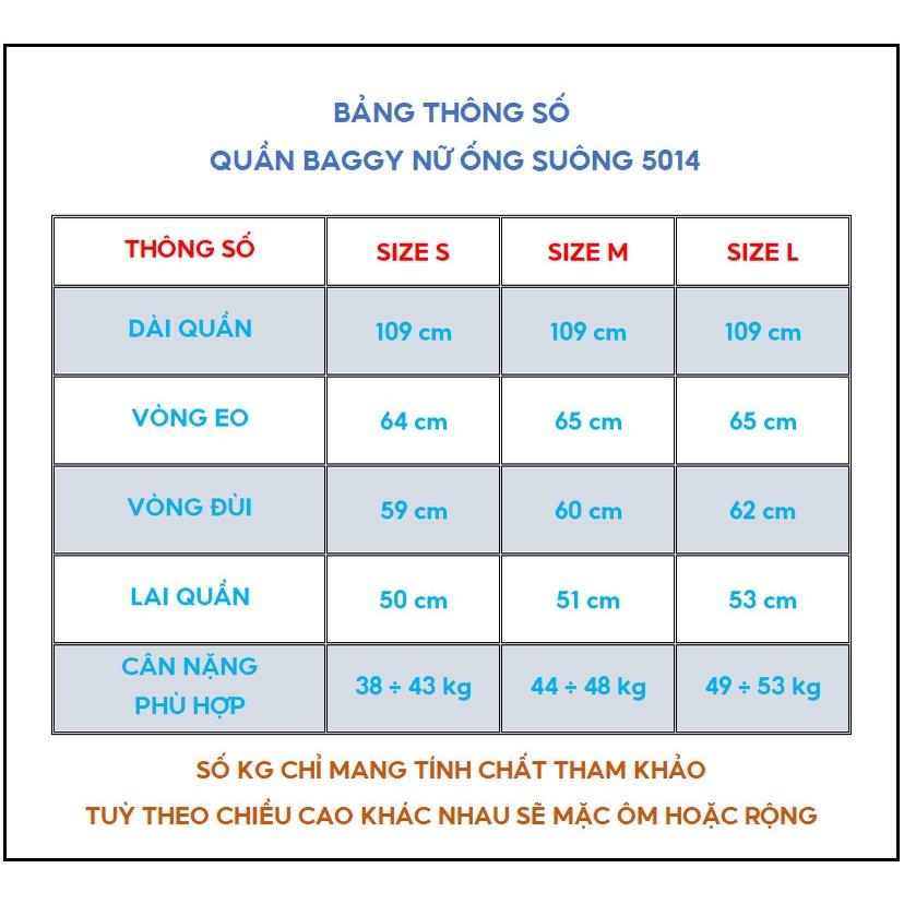 Quần baggy jean nữ LB lưng cao ống rộng, túi nổi dễ thương LB5014