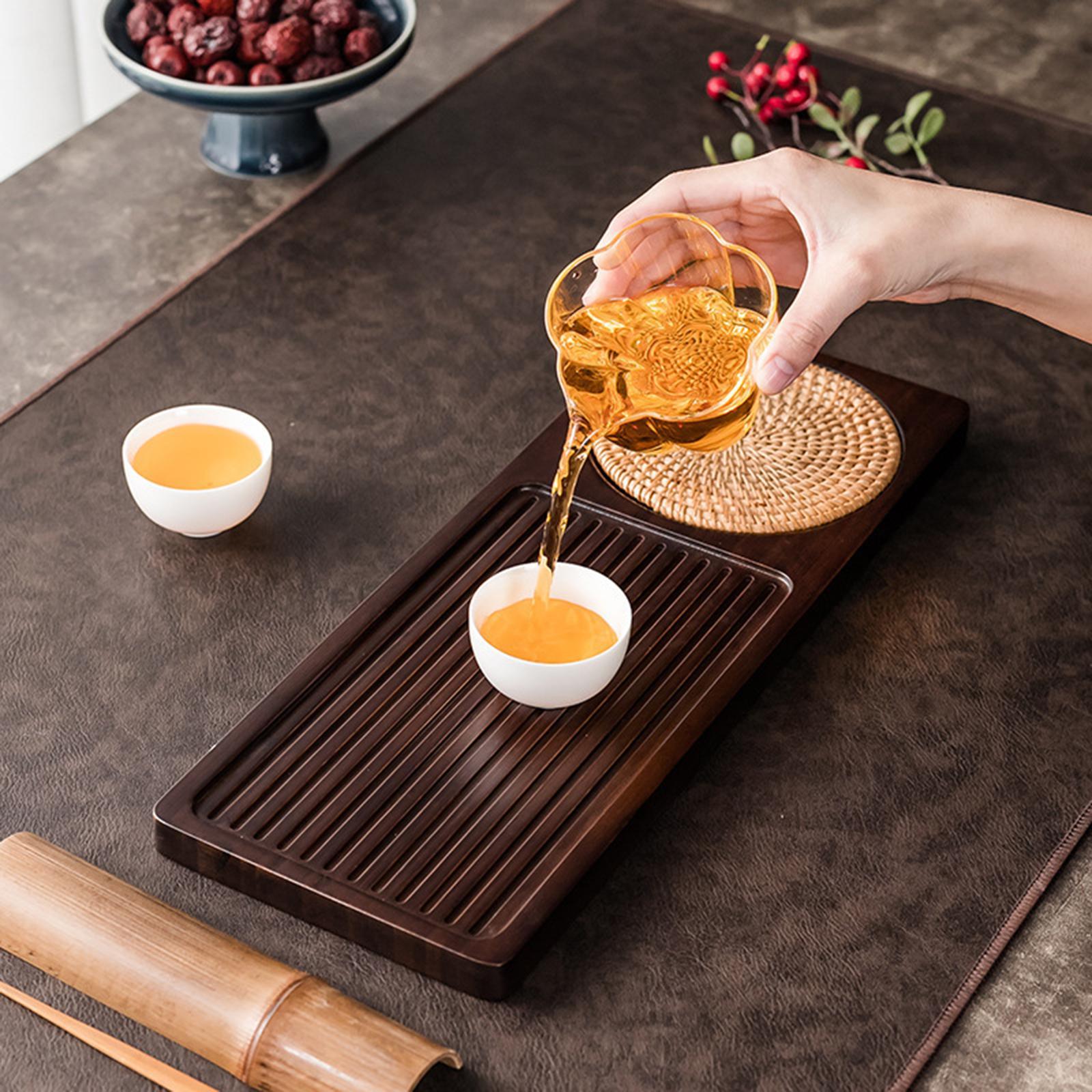 Rectangular Japanese Tea Serving Tray Household Tea Board for Travel Accessories