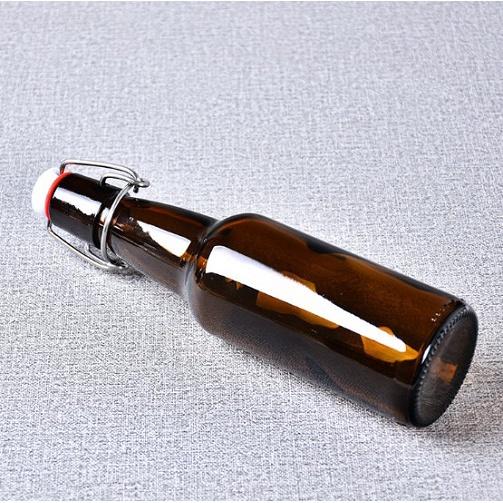 Chai thuỷ tinh nắp gài nâu đen lên men F2 Kombucha, Kefir, bia, chống tia cực tím, ánh sáng