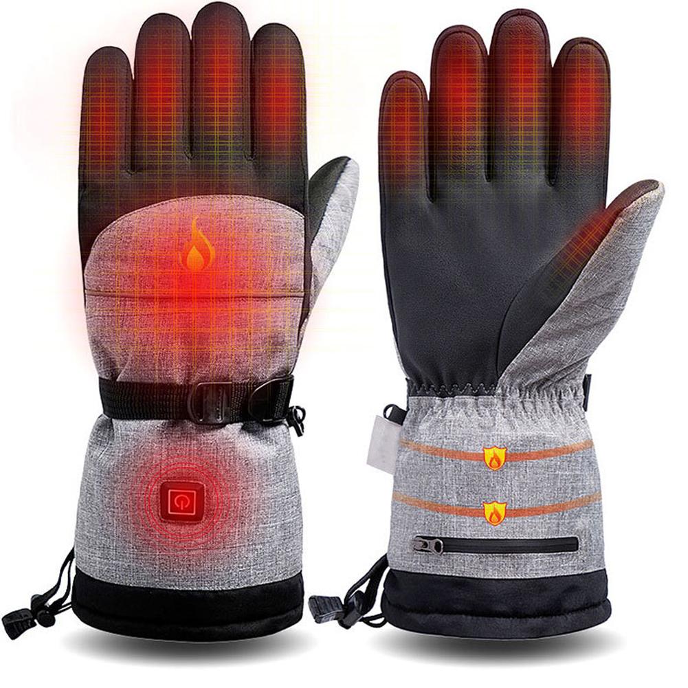 Electric Heating Glove Skiing Glove Windproof Heating Glove USB Glove Riding Glove Winter Cycling Glove