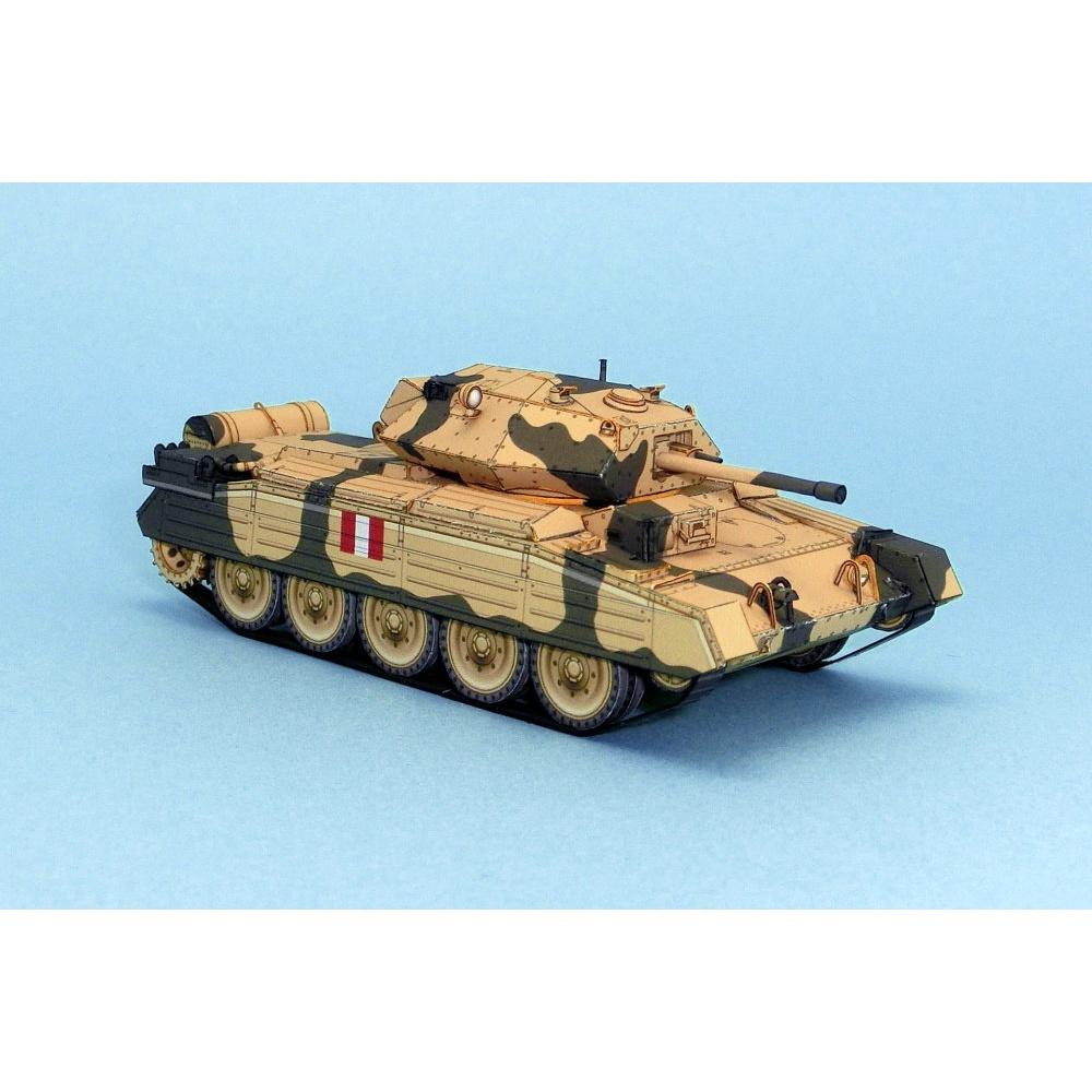 Mô hình giấy xe tank Crusader MkIII tỉ lệ 1/72