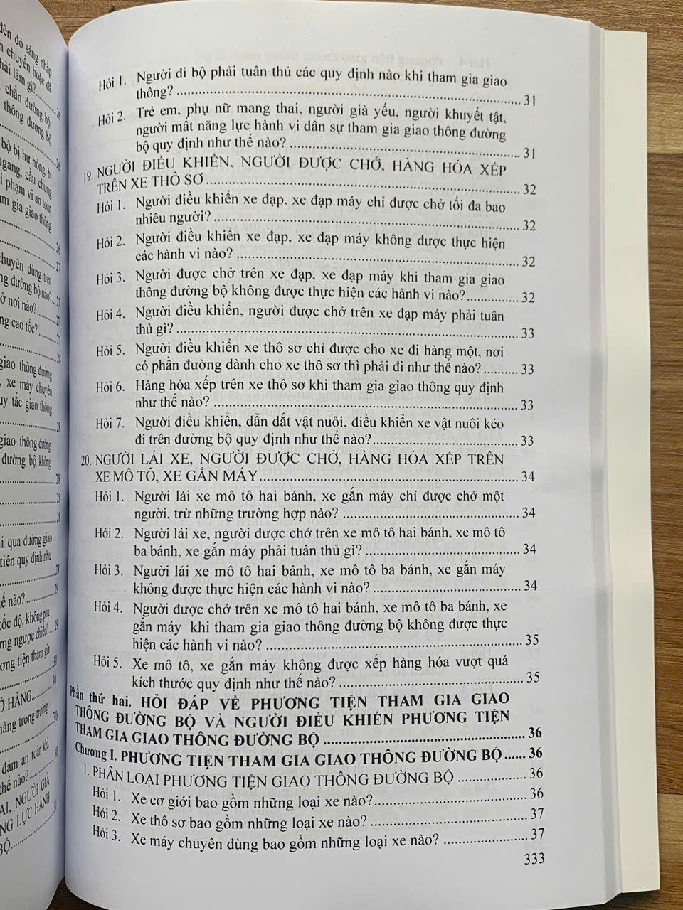 Xử phạt vi phạm hành chính về trật tự, an toàn giao thông trong lĩnh vực giao thông đường bộ