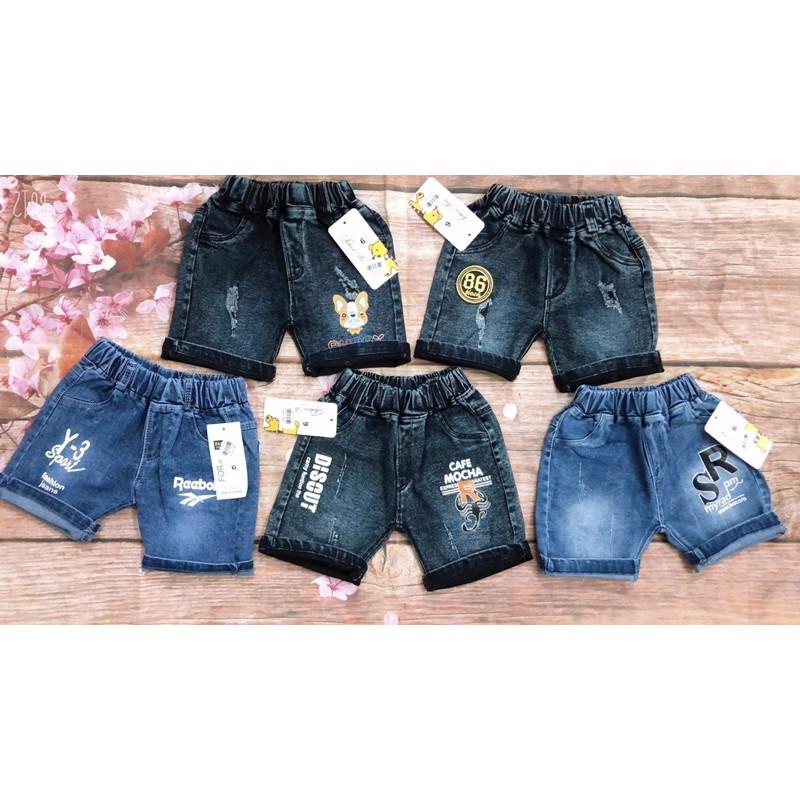 Quần bò bò đùi cho bé size 12-16kg