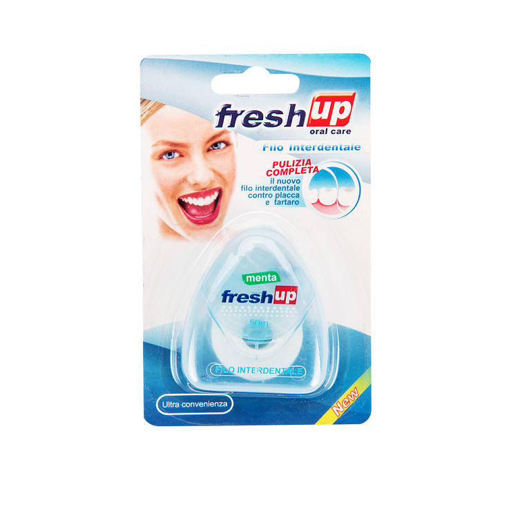 CHỈ NHA KHOA VỆ SINH RĂNG MIỆNG CEFILAND FRESH UP. Model: OralB 010. Chất liệu tơ tằm thiên nhiên, aon toàn bảo vệ nứu.