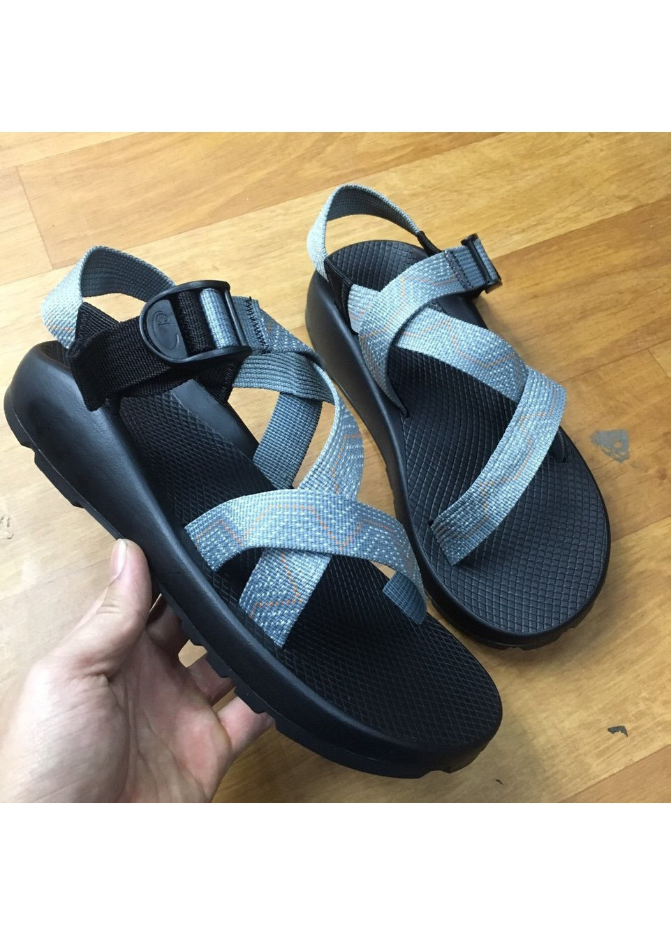 Giày Sandal Nam Quai Chéo Mã D50 Ảnh Thật