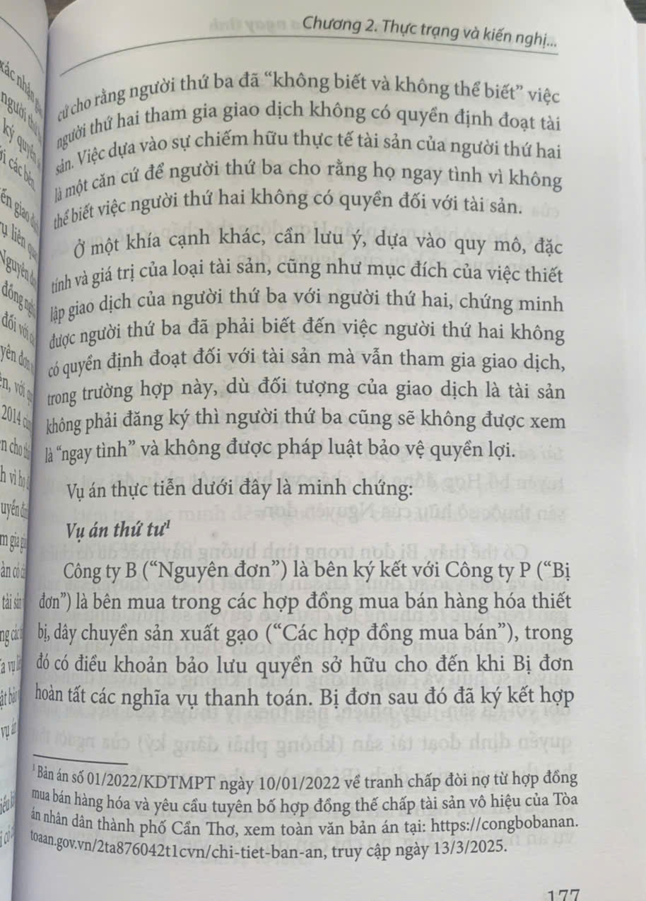 Bảo vệ quyền lợi của người thứ ba ngay tình (sách chuyên khảo)