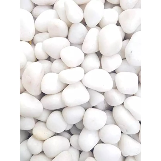 Sỏi Trắng Viên 2-3cm Trang Trí Chậu Cây, Bể Cá