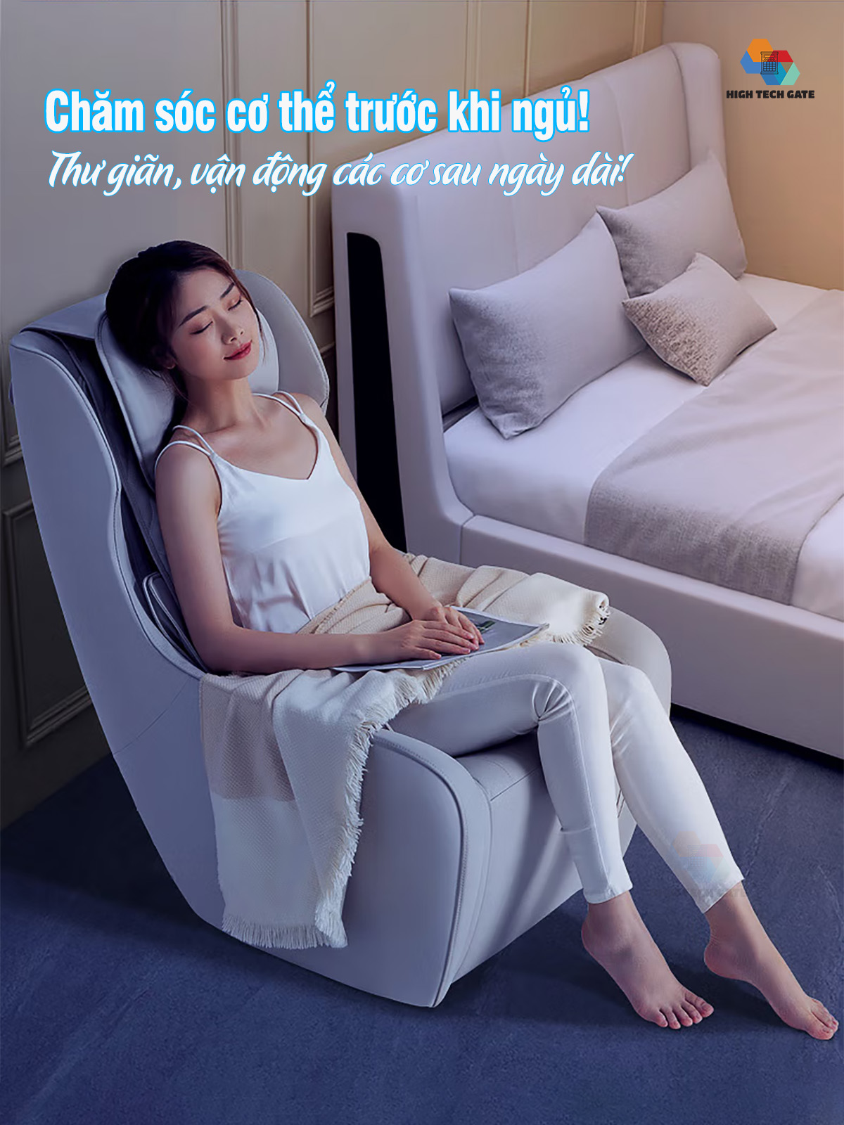 Ghế sofa massage mini 988-M1 nhỏ gọn, tiện ích thông minh cho gia đình nhỏ, văn phòng công sở, phòng ngủ cá nhân, hàng nhập khẩu