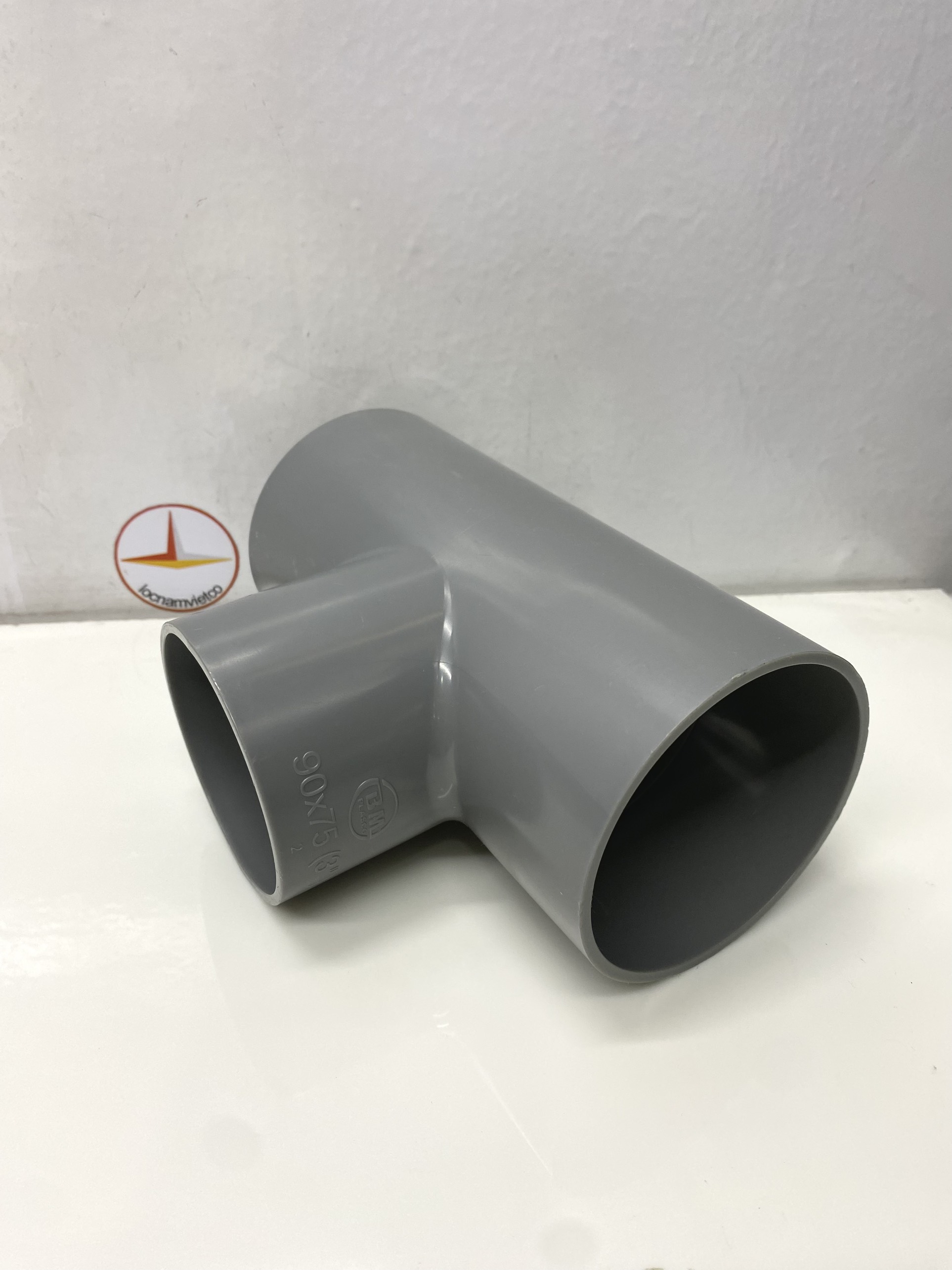 Tê giảm 90 x 75 nhựa PVC Bình Minh _ T90x75