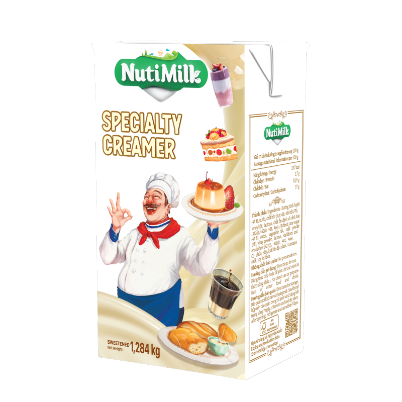 Creamer đặc có đường Nuti (Xanh lá) Hộp 1,284 kg SDX03TI NUTIFOOD