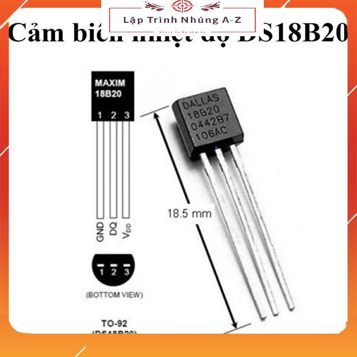 [3] Cảm Biến Nhiệt Độ DS18B20