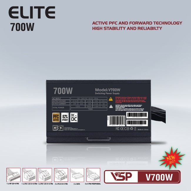 Nguồn máy tính Elite V700W