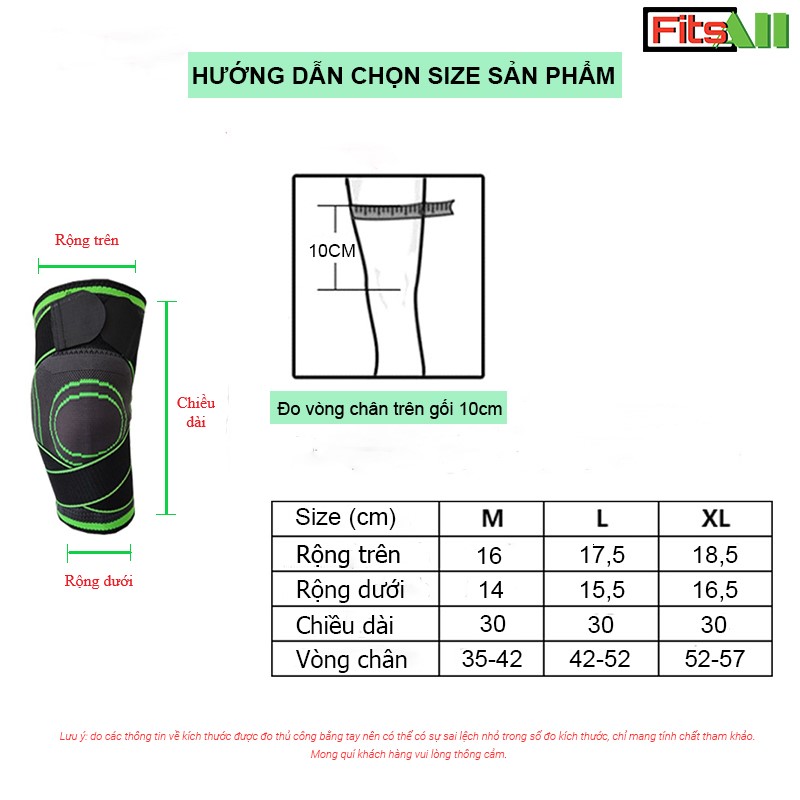 Băng bảo vệ khớp gối, bó gối thể thao có dây đai quấn trợ lực dày dặn và thoáng khí BGFA03