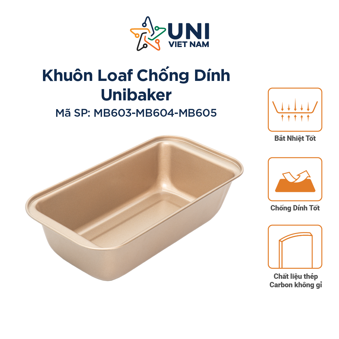 KHUÔN LOAF CHỐNG DÍNH UNIBAKER