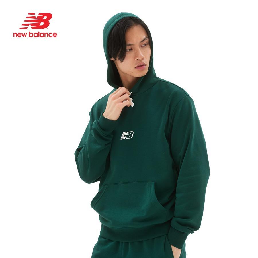 Áo khoác hoodie thời trang nam New Balance APP LIFESTYLE HOODIES M NIGHTWATCH GREEN - AMT23511NWG