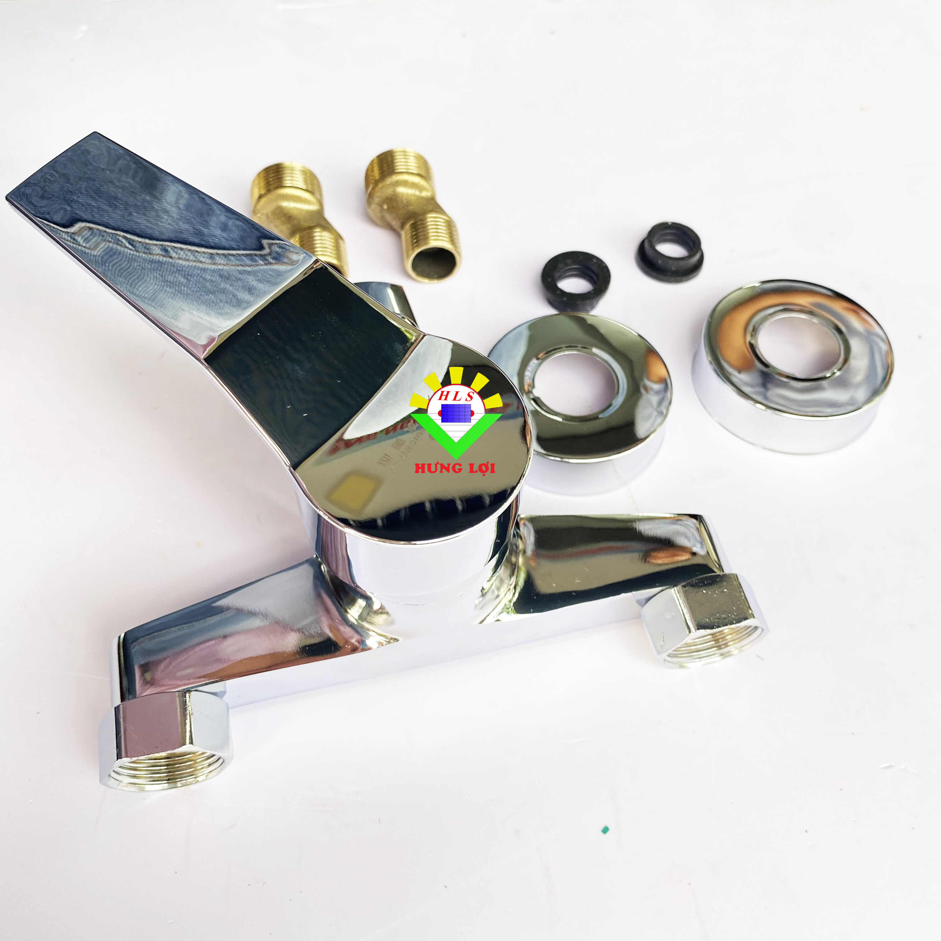 Bộ củ sen tắm nóng lạnh cao cấp hàng hợp kim đồng mạ crom 5 lớp sáng bóng