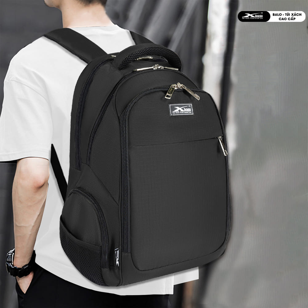 Balo Du Lịch Lớn Xbags Travel Màu Đen Đựng Laptop 17 Inch, Nhiều Ngăn Rộng Rãi, Chống Nước, Siêu Nhẹ, Cá Tính Cao Cấp XB1002!