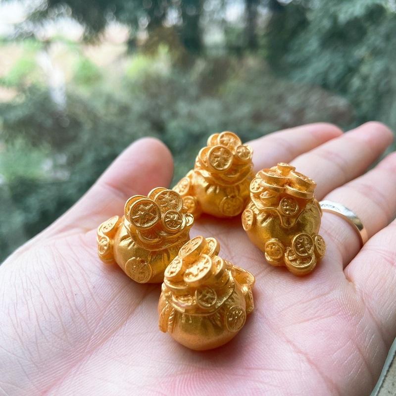 Phụ kiện tiền vàng mini trang trí nhà cửa tết, bàn làm việc