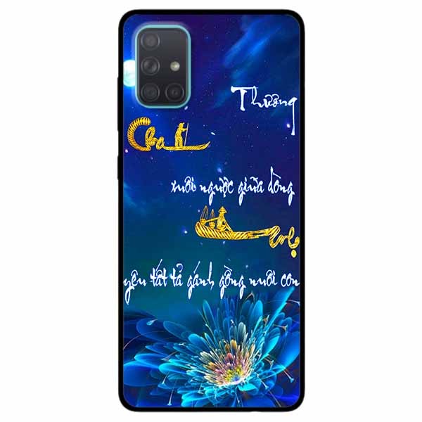 Ốp lưng in cho Samsung A51 Mẫu Thư Pháp Cha Mẹ
