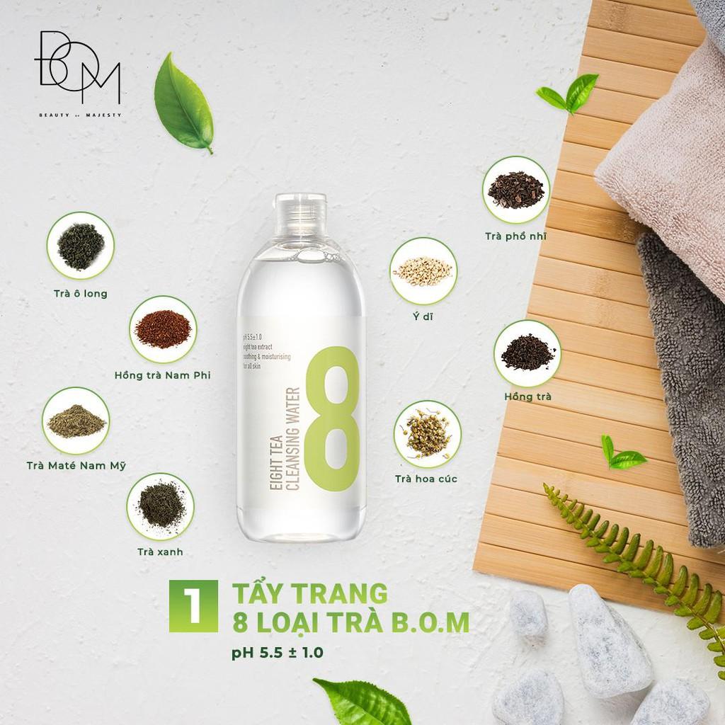 Nước Tẩy Trang Dưỡng Ẩm Dịu Nhẹ Chiết Xuất Từ 8 Loại Trà Bom Eight Tea Cleansing Water