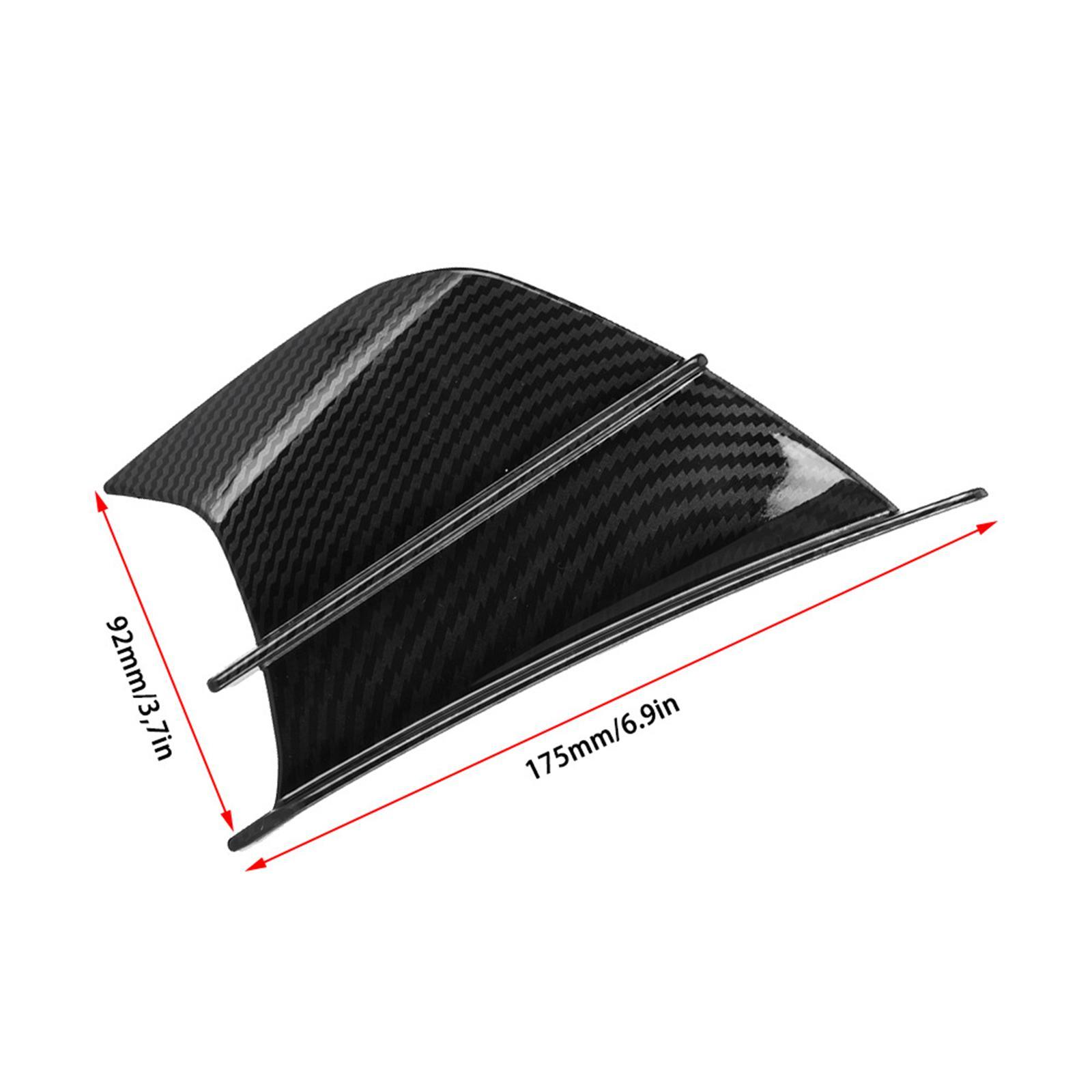 Gloss Carbon Fibre Motorcycle Modification Fixed Winglets Trims