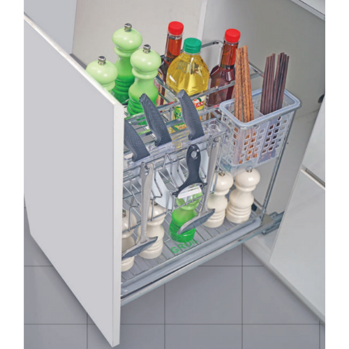 Kệ Đựng Dao Thớt Inox Nan Vuông Grob - Hàng Chính Hãng