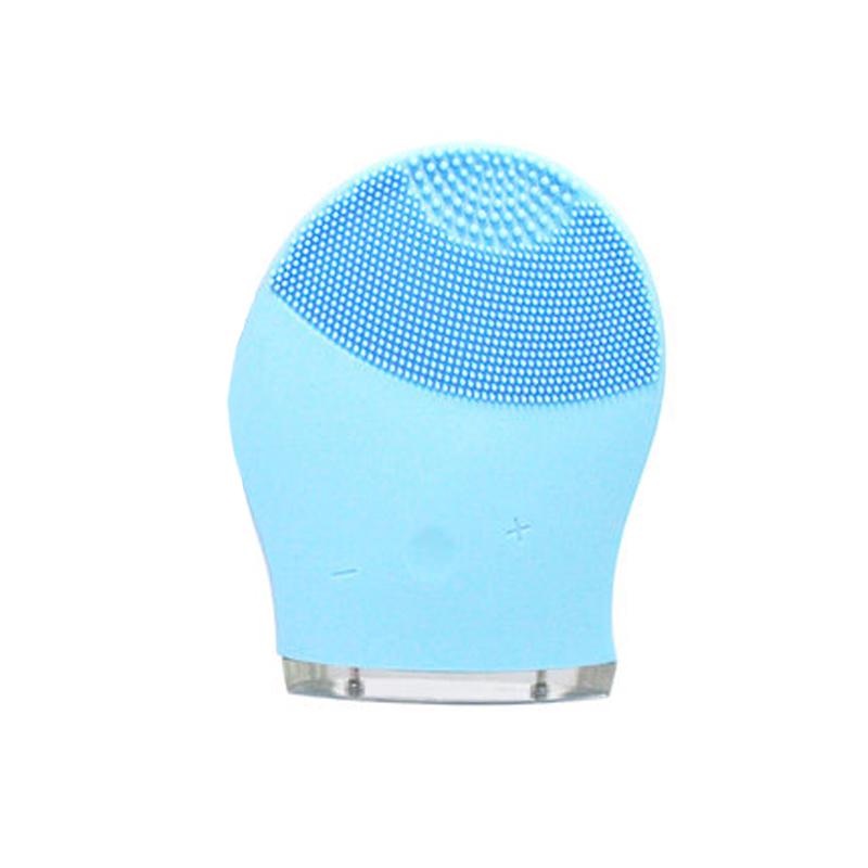 Máy Massage Mini Chống Nước Làm Sạch Da Mặt Công Cụ Silicon Rửa Mặt Bàn Chải Với Sonic Rung Cho Da Làm Sạch Lỗ Chân Lông