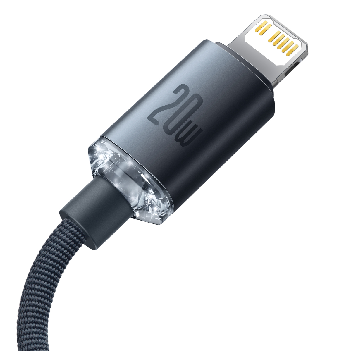 Cáp sạc nhanh 20W hiệu Baseus Crystal Shine Series Type-C to iPhone dài 2m - Hàng chính hãng - 2M