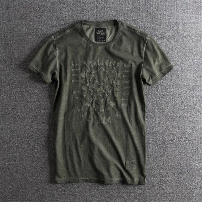 Áo thun wash bụi phong cách cổ điển