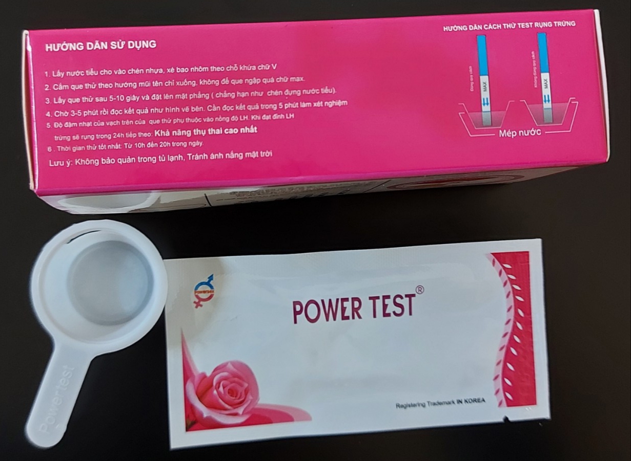 Que Test Rụng Trứng PowerTest - Che Tên Sản Phẩm