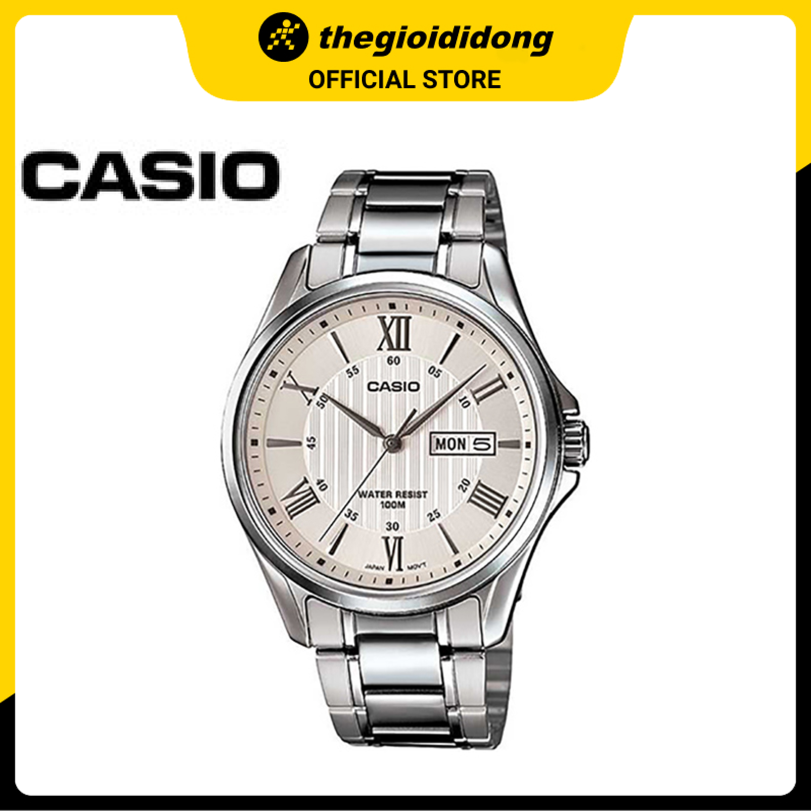 Đồng hồ nam dây kim loại Casio MTP-1384D-7AVDF