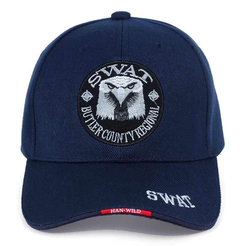 SWAT ARMY CAP MALE thêu đại bàng bóng chày đen Mũ nam Gorras Para Hombre Phụ nữ snapback Bone nam tính Cap Color: navy Size: Adjustable