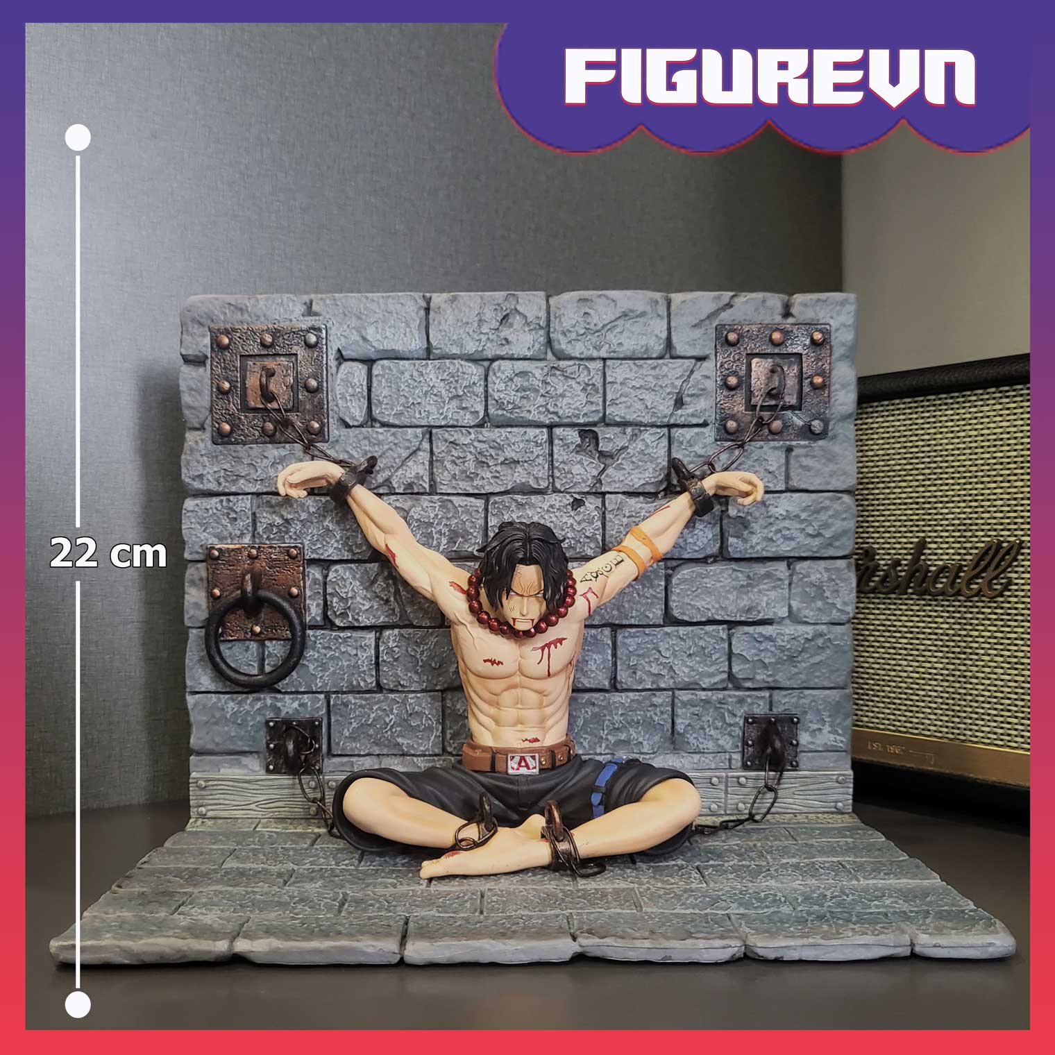 Mô hình ACE bị giam bắt 22 cm - One Piece