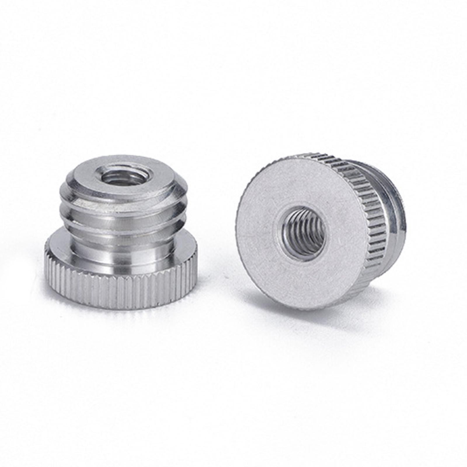 2 Pieces 5/8 inch to 1/4 inch Microphone Screw Accessory for Camera Tripod